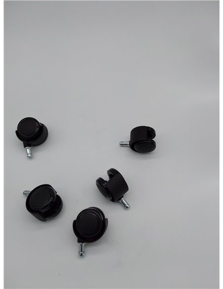 Waytex 78600 - Ruedas autofrenantes para silla de oficina - Auto freno sillón cargado - diámetro 50 mm, para suelos duros, parqu